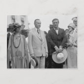 Tom Mix mit Präsident Coolidge Postkarte (Vorderseite)