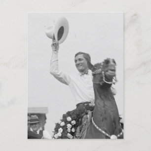 Tom Mix schwingt seinen Hut Postkarte
