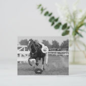 Tom Mix Trick Riding Postkarte (Stehend Vorderseite)