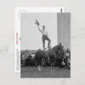 Tom Mix unterhält eine Gruppe von Jungs Postkarte (Vorne/Hinten)