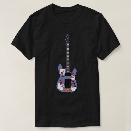Tom Morello Arm die Obdachlose-Gitarre Sticker1 T-Shirt (Design vorne)