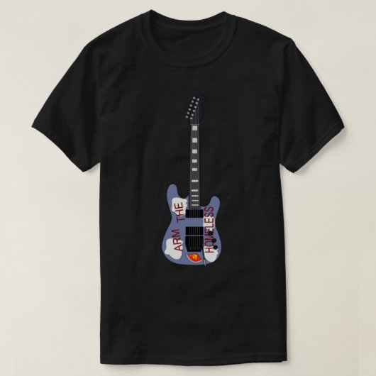 Tom Morello Arm die Obdachlose-Gitarre Sticker T-Shirt (Design vorne)