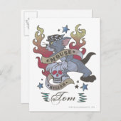 Tom Mouse Killer Tattoo 2 Postkarte (Vorne/Hinten)