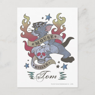 Tom Mouse Killer Tattoo 2 Postkarte