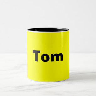 Tom-Name Art-Tasse Zweifarbige Tasse