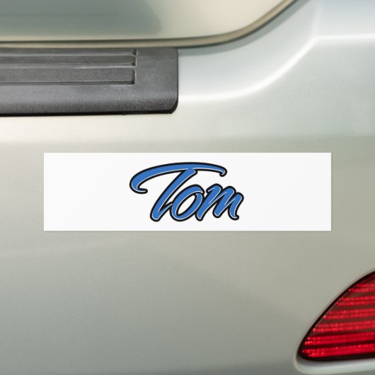Tom Name blue Aufkleber Sticker Autoaufkleber (Auf Auto)