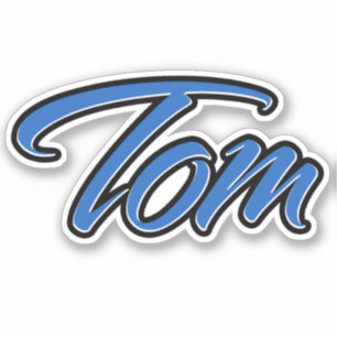 Tom Name blue Aufkleber Sticker Stickerset