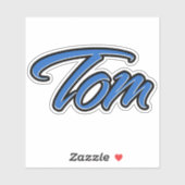 Tom Name blue Aufkleber Sticker Stickerset (Blatt)