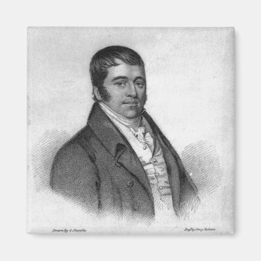 Tom Oliver, graviert von Percy Roberts Magnet (Vorne)