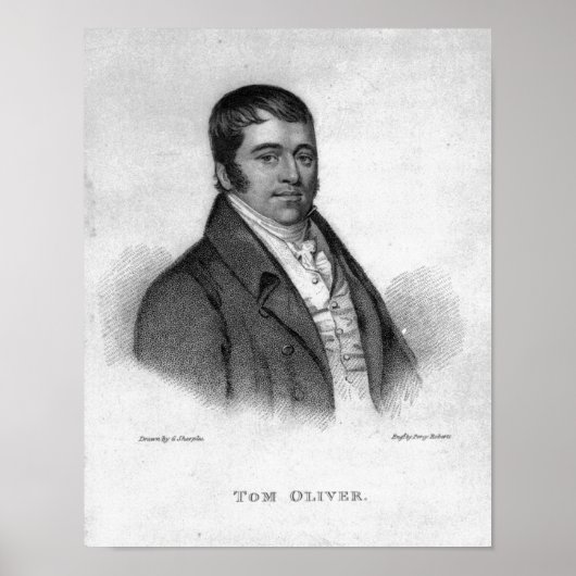 Tom Oliver, graviert von Percy Roberts Poster (Vorne)