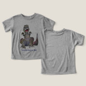 Tom-osaurus Rex Cartoon Dinosaurier T - Shirt (Design Vorderseite & Rückseite)