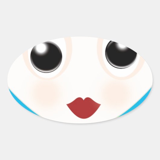 Tom Ovaler Aufkleber (Vorderseite)