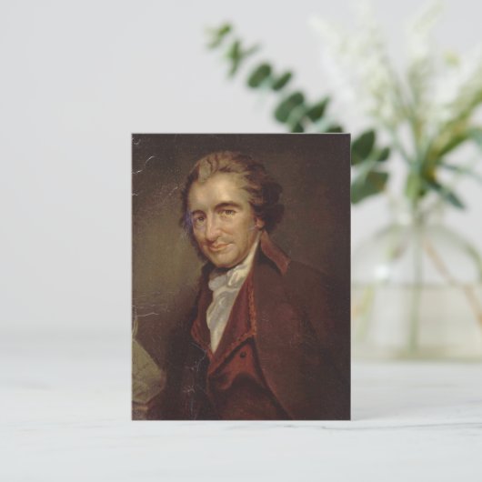 Tom Paine Postkarte (Stehend Vorderseite)