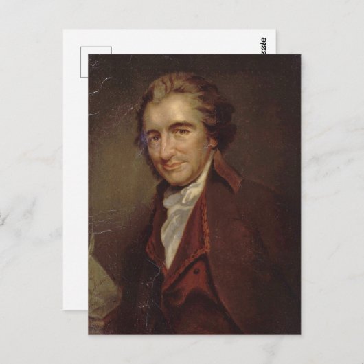 Tom Paine Postkarte (Vorne/Hinten)
