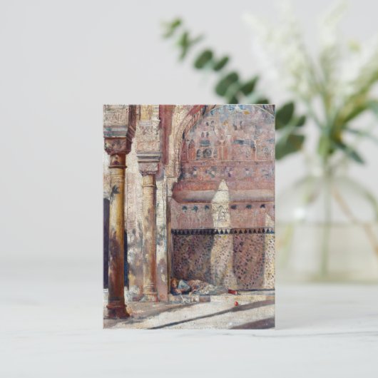 Tom Roberts Basking A Corner in der Alhambra Postkarte (Stehend Vorderseite)