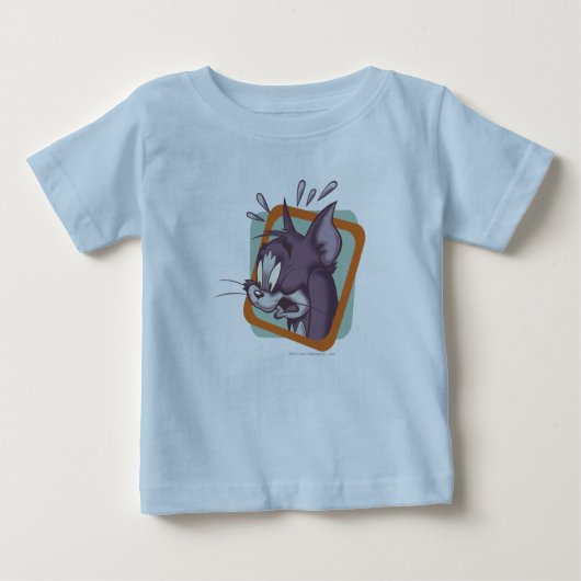 Tom Scaredy Cat Baby T-shirt (Vorderseite)