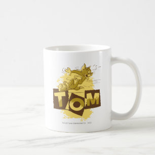 Tom schiebt Stopp Kaffeetasse