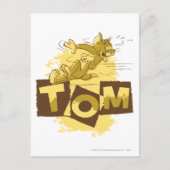 Tom schiebt Stopp Postkarte (Vorderseite)