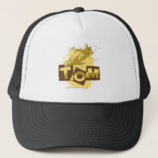 Tom schiebt Stopp Truckerkappe