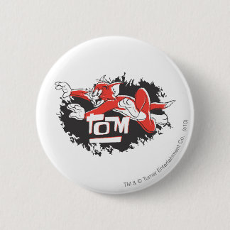 Tom Schwarz-Rot-Logo Button