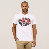Tom Schwarz-Rot-Logo T-Shirt (Vorne ganz)
