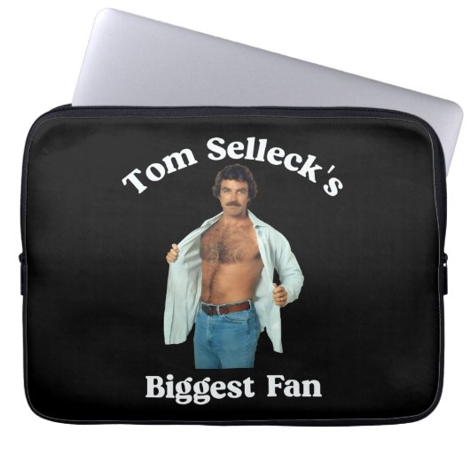 Tom Sellecks größter Fan Retro-Design Laptopschutzhülle (Vorderseite)