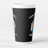 Tom Sellecks größter Fan Retro-Design Milchtasse (Vorderseite)