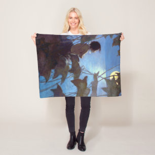 Tom sieht sich den Mond an, Jessie Willcox-Smith Fleecedecke