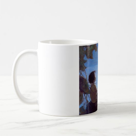 Tom sieht sich den Mond an, Jessie Willcox-Smith Kaffeetasse (Links)