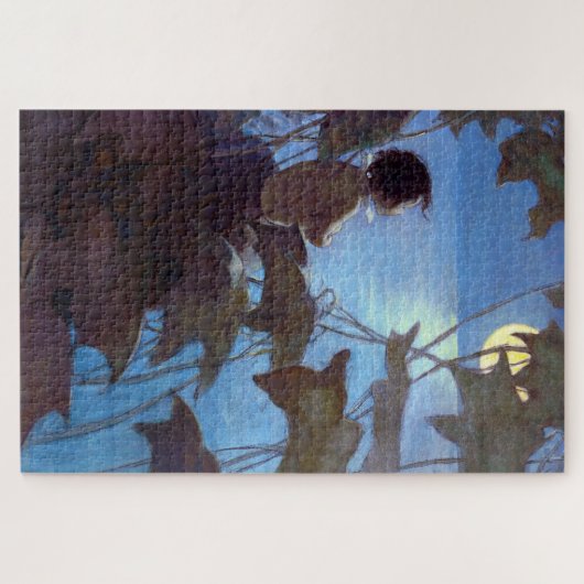 Tom sieht sich den Mond an, Jessie Willcox-Smith Puzzle (Horizontal)