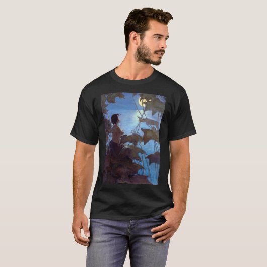 Tom sieht sich den Mond an, Jessie Willcox-Smith T-Shirt (Vorne ganz)