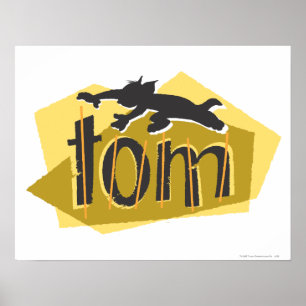 Tom-Silhouette-Logo Poster
