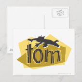 Tom-Silhouette-Logo Postkarte (Vorne/Hinten)