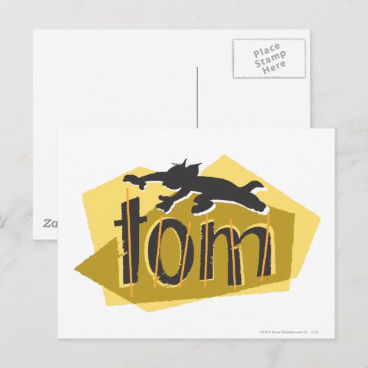 Tom-Silhouette-Logo Postkarte (Vorne/Hinten)