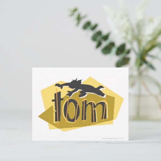 Tom-Silhouette-Logo Postkarte (Stehend Vorderseite)