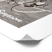 Tom Simpson Poster drucken (Ecke)