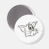 Tom Sleepy Cat Magnet (Vorderseite/Rückseite)