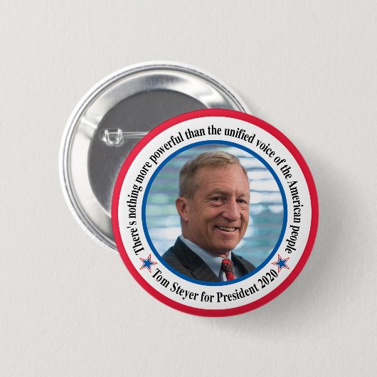 Tom steyer button (Vorne & Hinten)