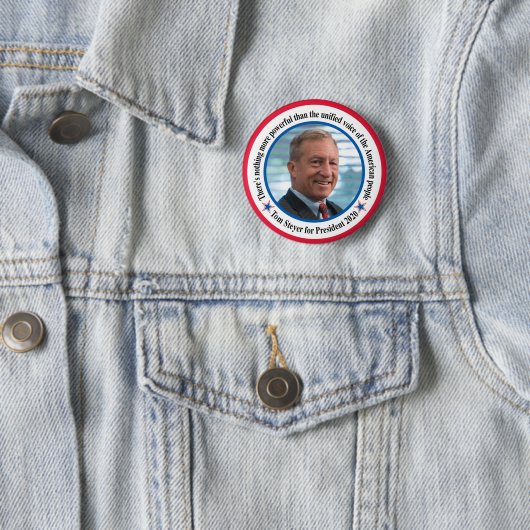 Tom steyer button (Beispiel)