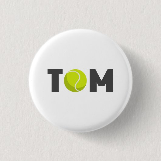 Tom Tennis Button (Vorderseite)
