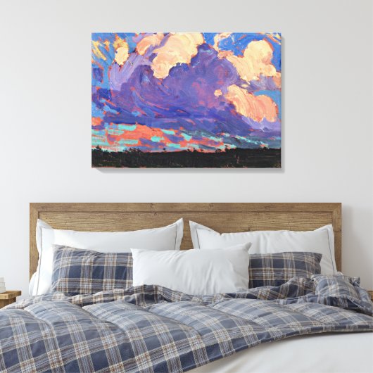 Tom Thomson - Abend Cloud Leinwanddruck (Insitu (Schlafzimmer))