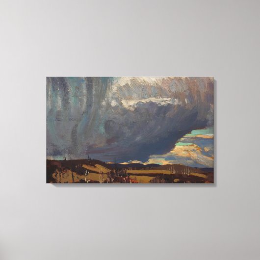 Tom Thomson - ANKUNFT SNOWSTORM 1915 Leinwanddruck (Vorderseite)