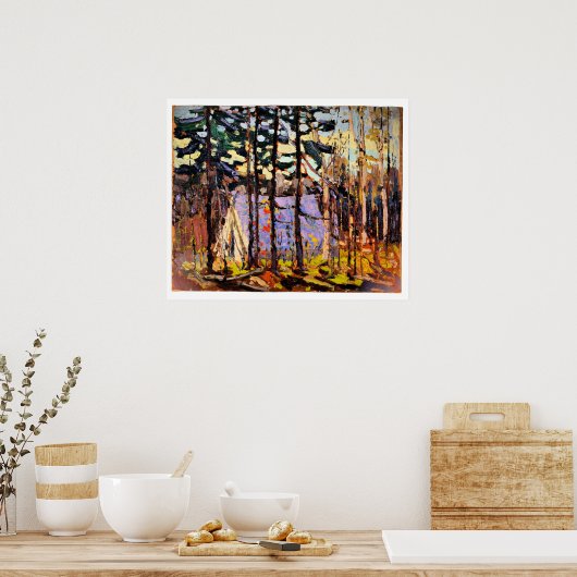 Tom Thomson - Artist's Camp, Kanusee Poster (Küche)