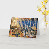 Tom Thomson - Blauer See, schöne Kunst Karte (Gelbe Blume)