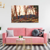 Tom Thomson - BURNT COUNTRY ABEND SKETCH FOR BUR Leinwanddruck (Insitu (Wohnzimmer))