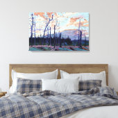 Tom Thomson - BURNT LAND AM SUNSET 1915 Leinwanddruck (Insitu (Schlafzimmer))