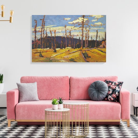 Tom Thomson - BURNT ÜBER DEN WALD 1916 Leinwanddruck (Insitu (Wohnzimmer))