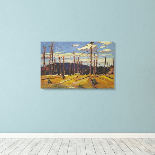 Tom Thomson - BURNT ÜBER DEN WALD 1916 Leinwanddruck (Insitu (Holzboden))