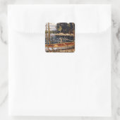 Tom Thomson - Das Kanu Quadratischer Aufkleber (Tasche)