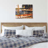 Tom Thomson - Die Canoe Canvas Print Leinwanddruck (Insitu (Schlafzimmer))